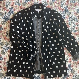 Polka dot Jersey blazer